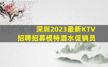 深圳2023最新KTV招聘招募模特酒水促销员
